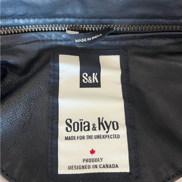 SOÏA&KYO Leather biker’s jacket - Picture 10 of 11